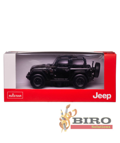 RS Masina RASTAR Die cast 1:43 JEEP Wrangler Rubicon, negru, 58379